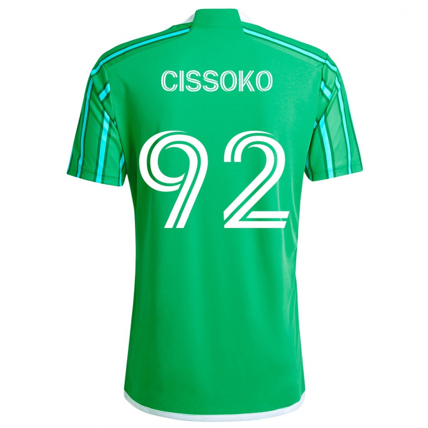 Kids Football Abdoulaye Cissoko #92 Green White Home Jersey 2024/25 T-Shirt Uk