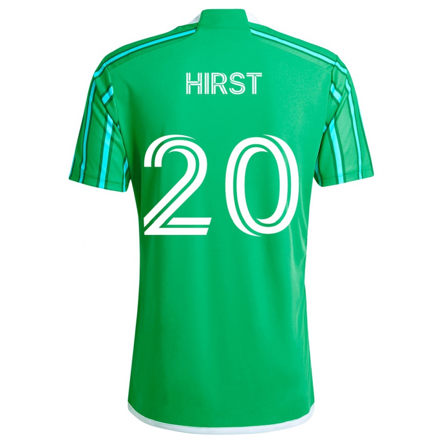 Kids Football Sophie Hirst #20 Green White Home Jersey 2024/25 T-Shirt Uk