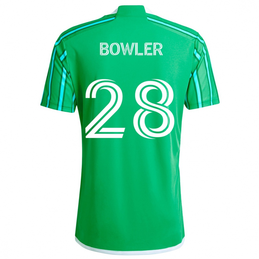 Kids Football Rachel Bowler #28 Green White Home Jersey 2024/25 T-Shirt Uk