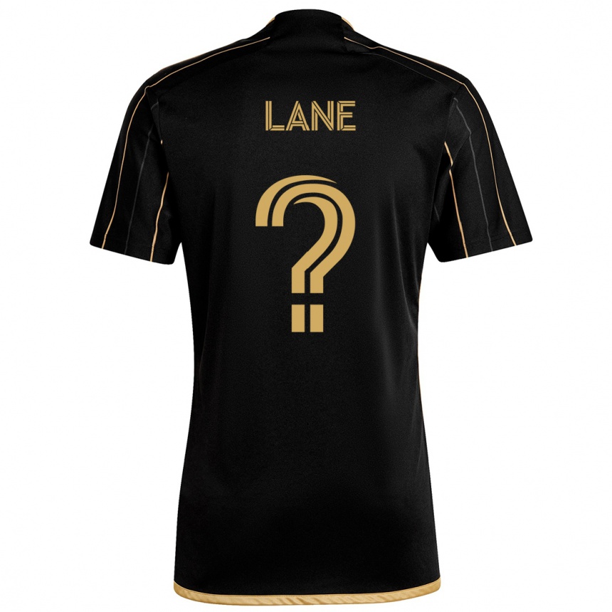 Kids Football James Lane #0 Black Gold Home Jersey 2024/25 T-Shirt Uk