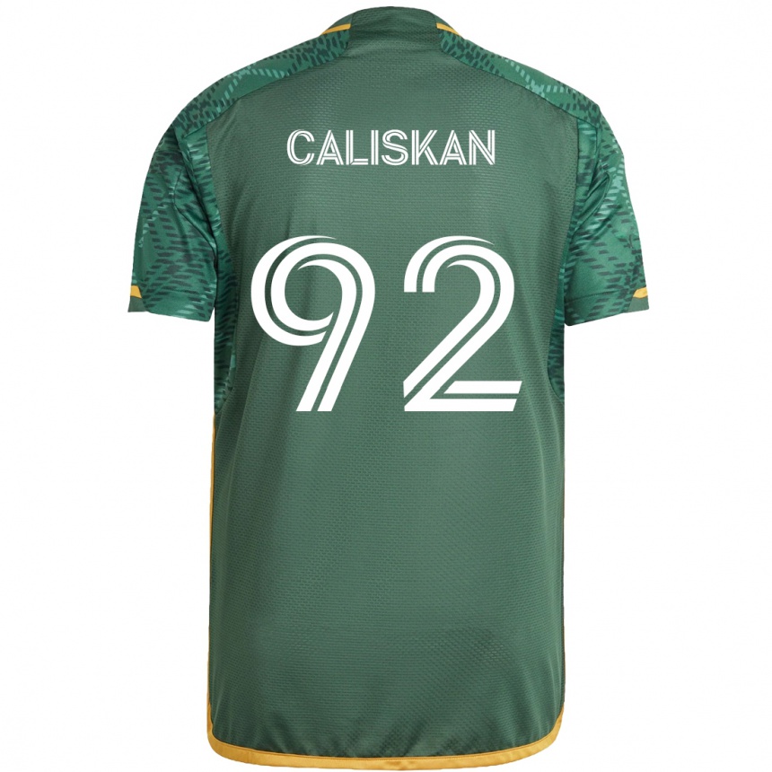 Kids Football Noel Caliskan #92 Green Orange Home Jersey 2024/25 T-Shirt Uk