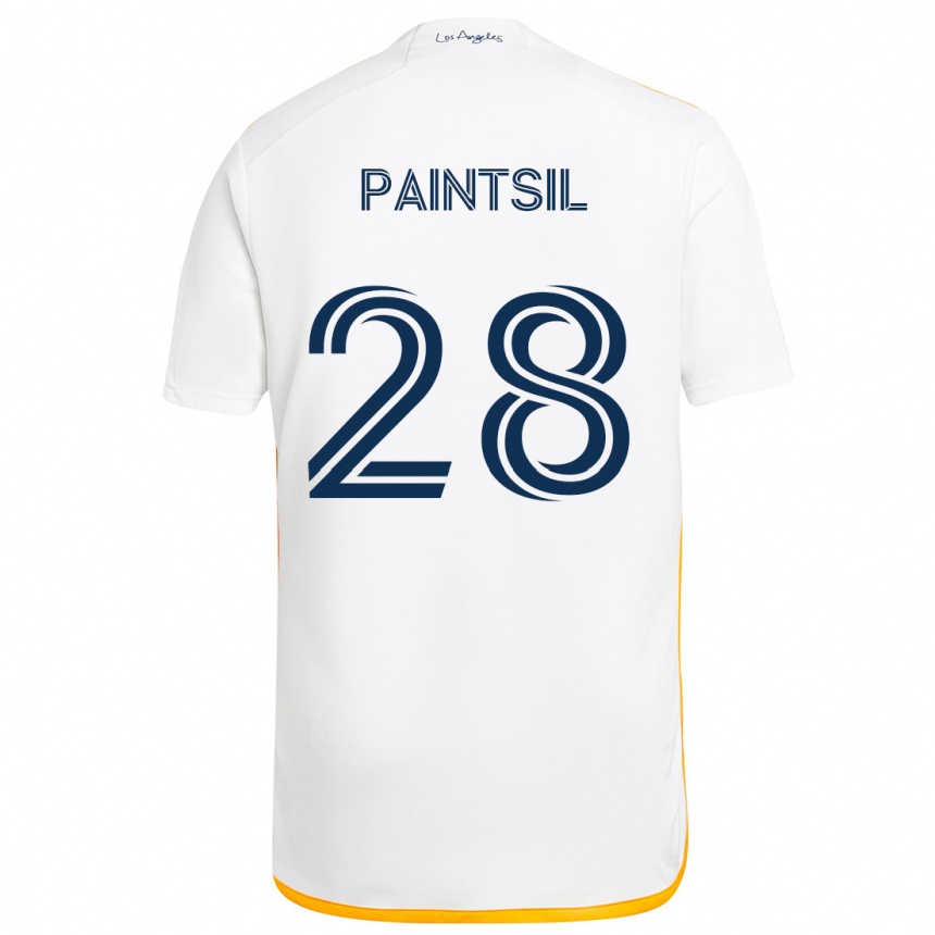 Kids Football Joseph Paintsil #28 White Yellow Home Jersey 2024/25 T-Shirt Uk