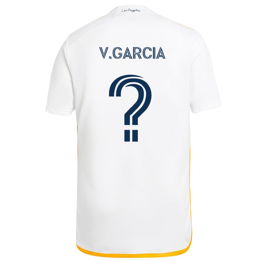 Kids Football Vicente Garcia #0 White Yellow Home Jersey 2024/25 T-Shirt Uk