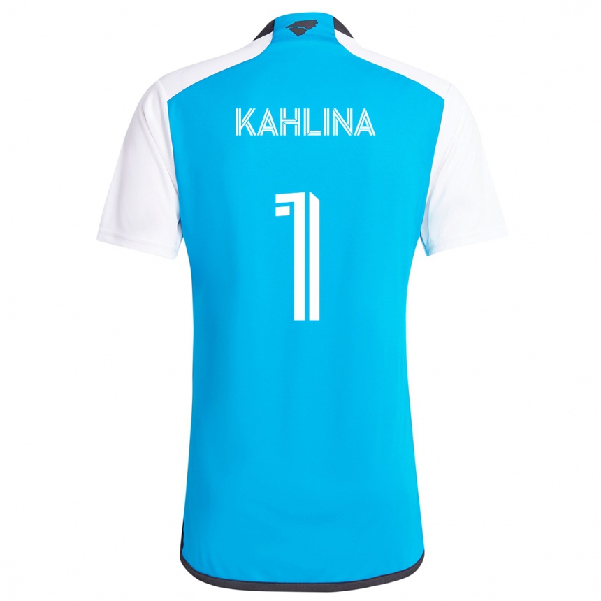 Kids Football Kristijan Kahlina #1 Blue White Home Jersey 2024/25 T-Shirt Uk