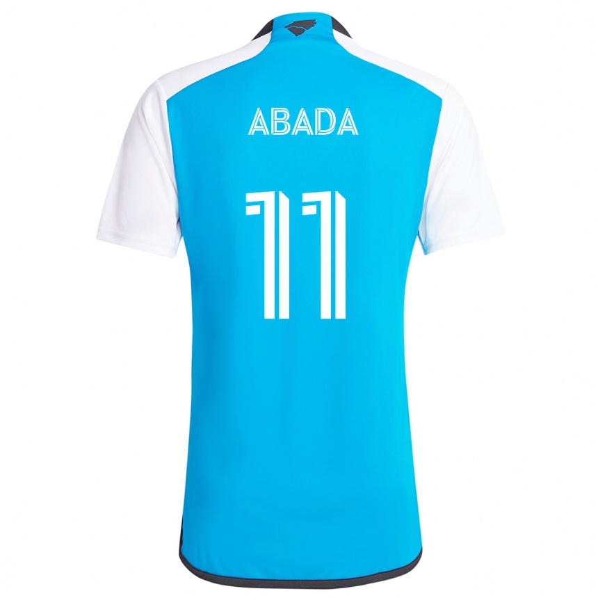 Kids Football Liel Abada #11 Blue White Home Jersey 2024/25 T-Shirt Uk