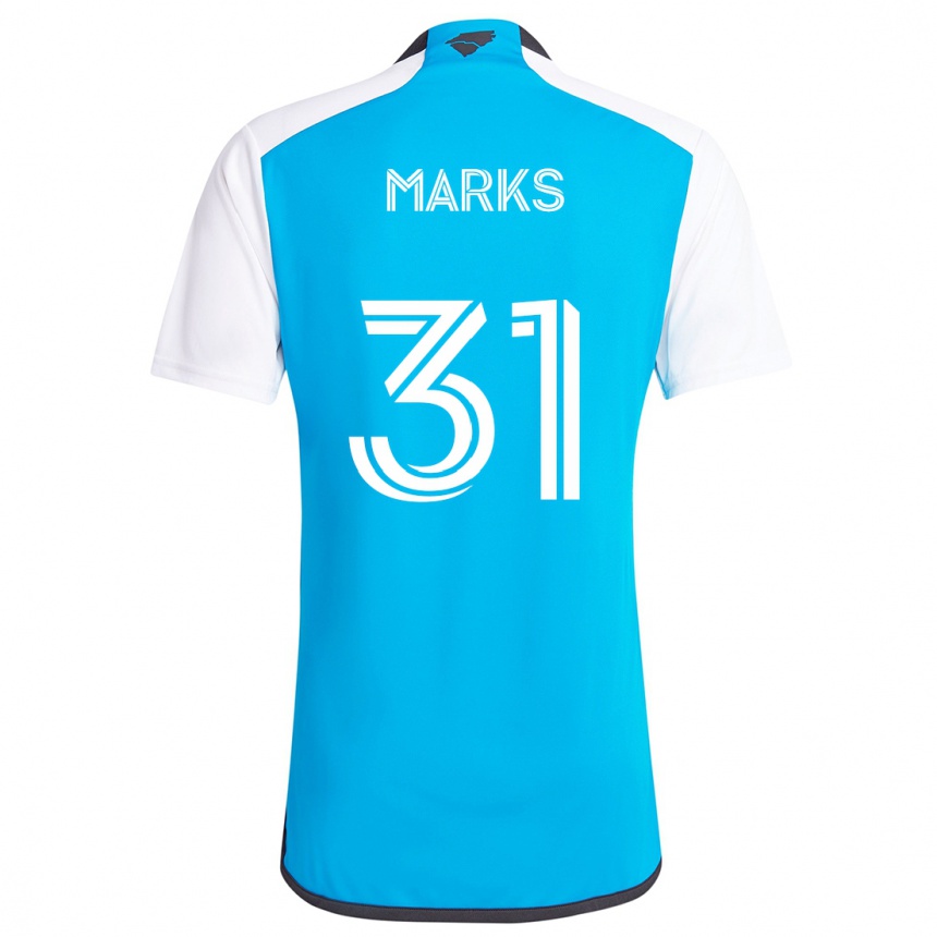 Kids Football George Marks #31 Blue White Home Jersey 2024/25 T-Shirt Uk