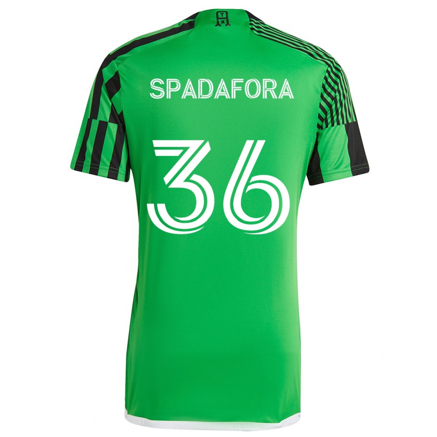 Kids Football Luke Spadafora #36 Green Black Home Jersey 2024/25 T-Shirt Uk