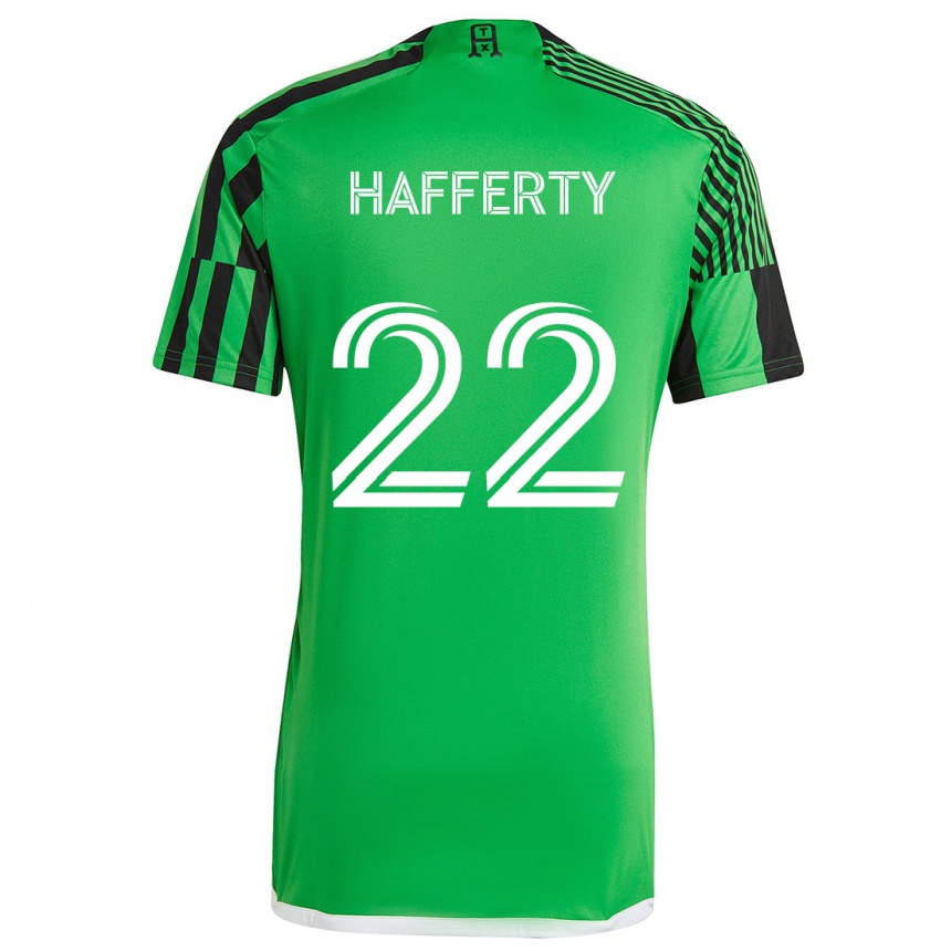 Kids Football Joe Hafferty #22 Green Black Home Jersey 2024/25 T-Shirt Uk