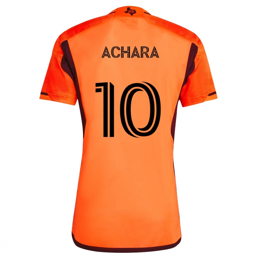 Kids Football Ifunanyachi Achara #10 Orange Black Home Jersey 2024/25 T-Shirt Uk