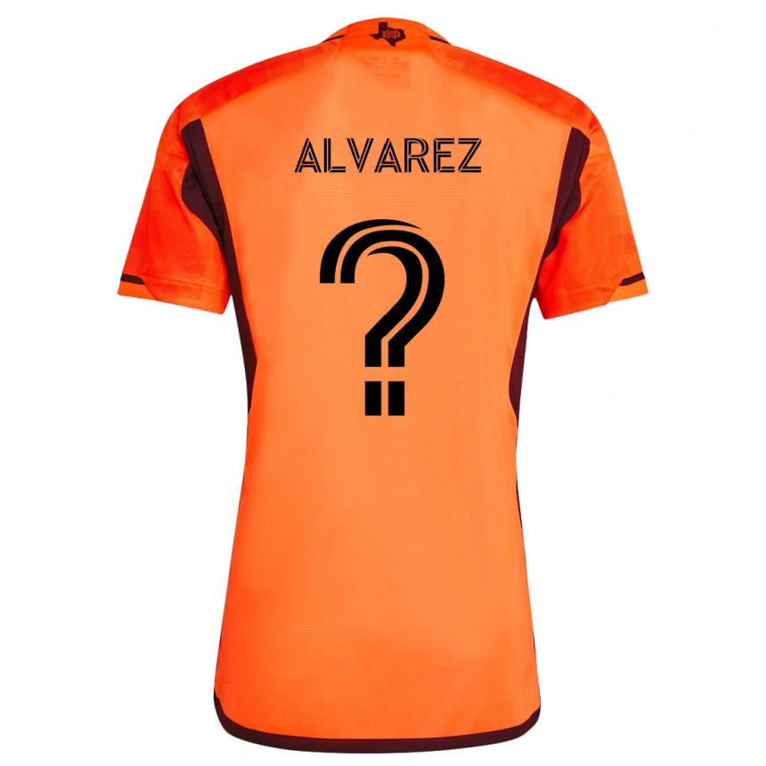 Kids Football Gianmarco Alvarez #0 Orange Black Home Jersey 2024/25 T-Shirt Uk