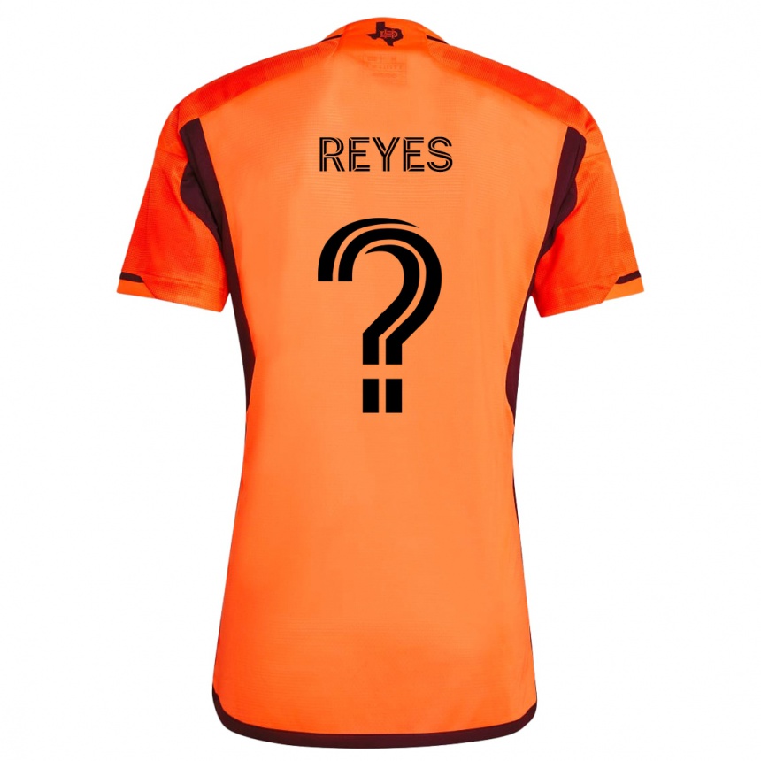 Kids Football Dylan Reyes #0 Orange Black Home Jersey 2024/25 T-Shirt Uk