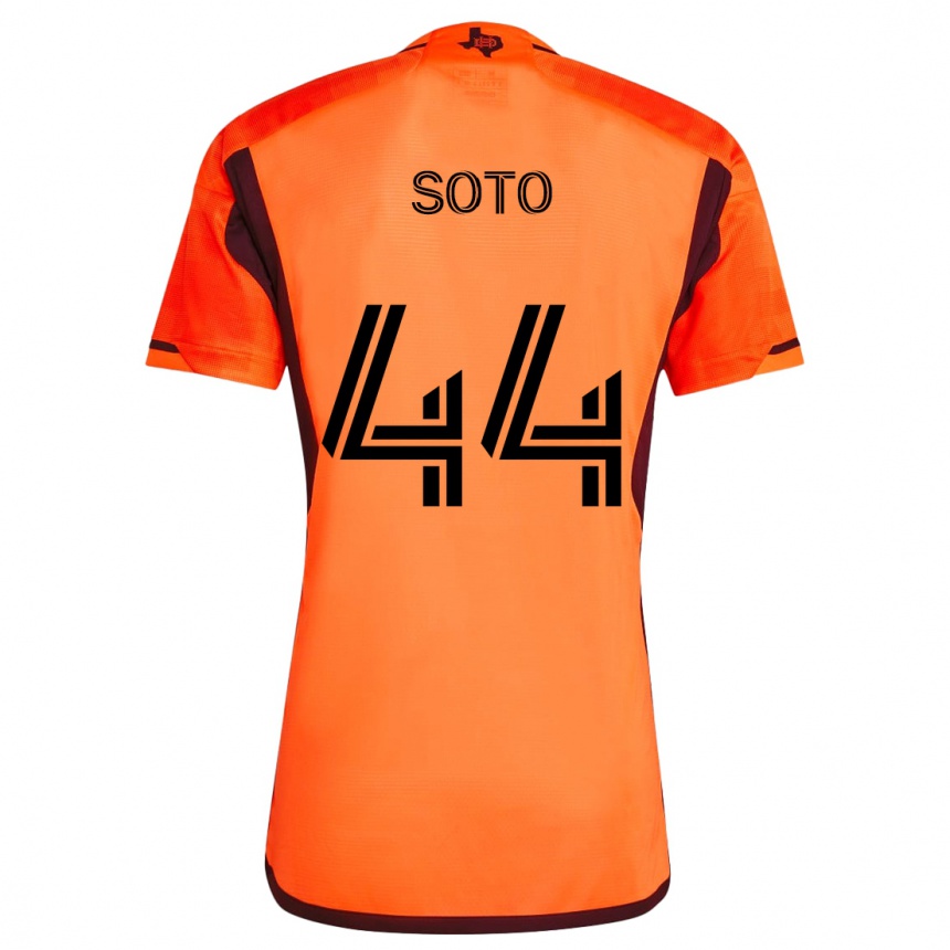 Kids Football Ezekiel Soto #44 Orange Black Home Jersey 2024/25 T-Shirt Uk