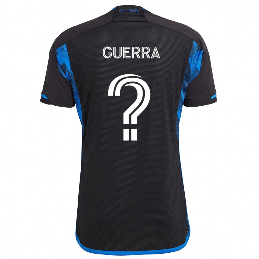 Kids Football Mathew Guerra #0 Blue Black Home Jersey 2024/25 T-Shirt Uk