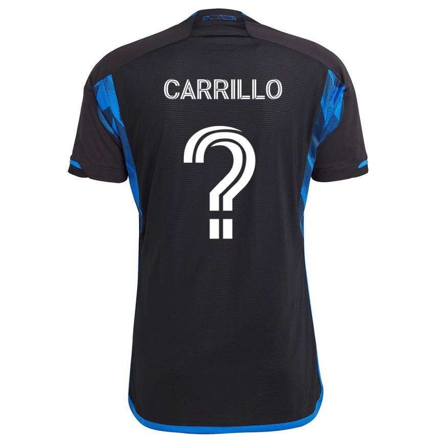 Kids Football Israel Carrillo #0 Blue Black Home Jersey 2024/25 T-Shirt Uk