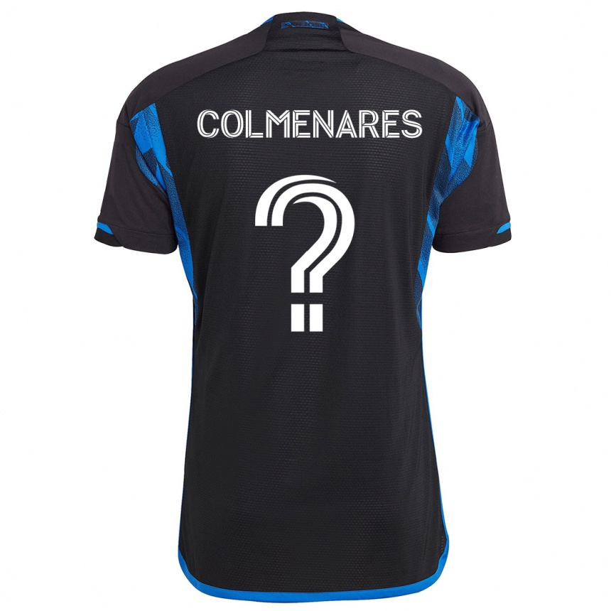 Kids Football Mateo Colmenares #0 Blue Black Home Jersey 2024/25 T-Shirt Uk