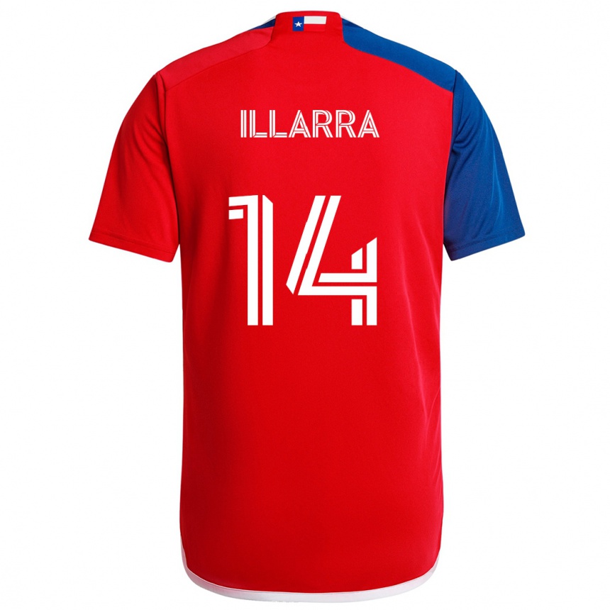 Kids Football Asier Illarramendi #14 Blue Red Home Jersey 2024/25 T-Shirt Uk