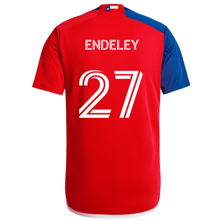 Kids Football Herbert Endeley #27 Blue Red Home Jersey 2024/25 T-Shirt Uk