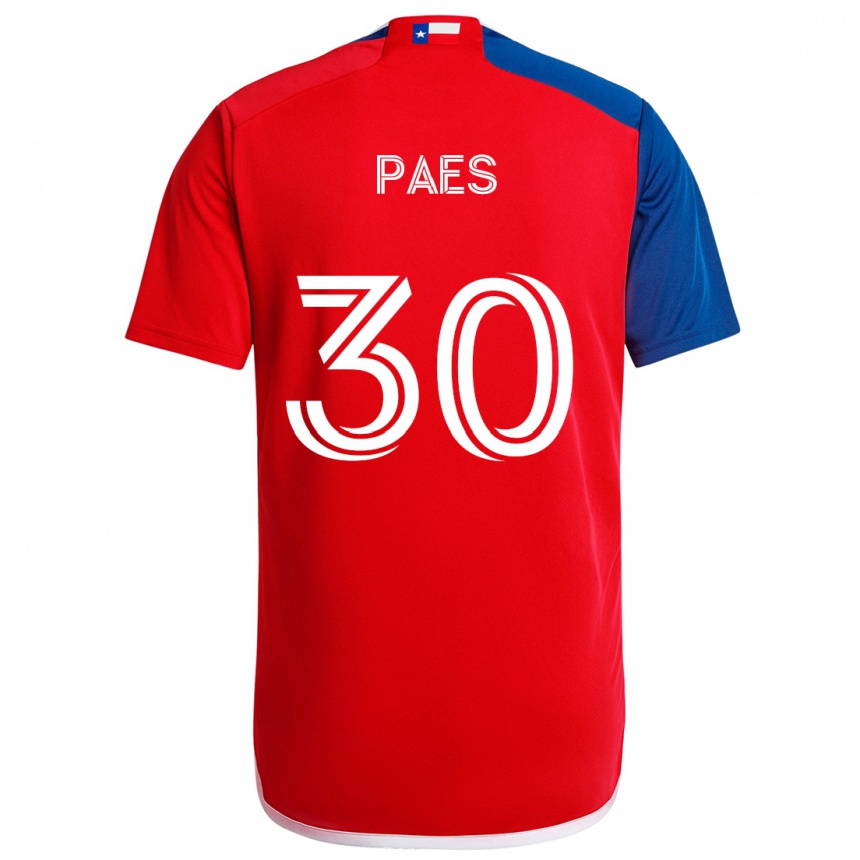 Kids Football Maarten Paes #30 Blue Red Home Jersey 2024/25 T-Shirt Uk