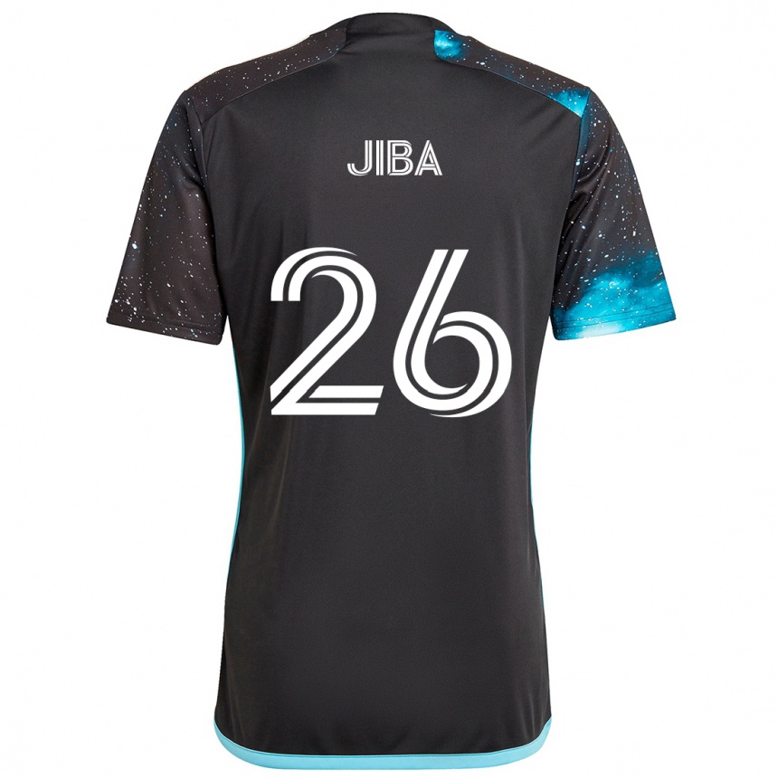 Kids Football Ryen Jiba #26 Black Blue Home Jersey 2024/25 T-Shirt Uk