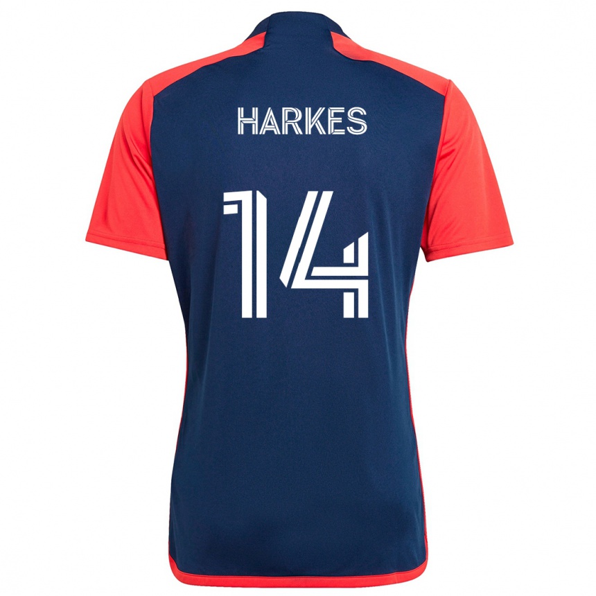 Kids Football Ian Harkes #14 Blue Red Home Jersey 2024/25 T-Shirt Uk