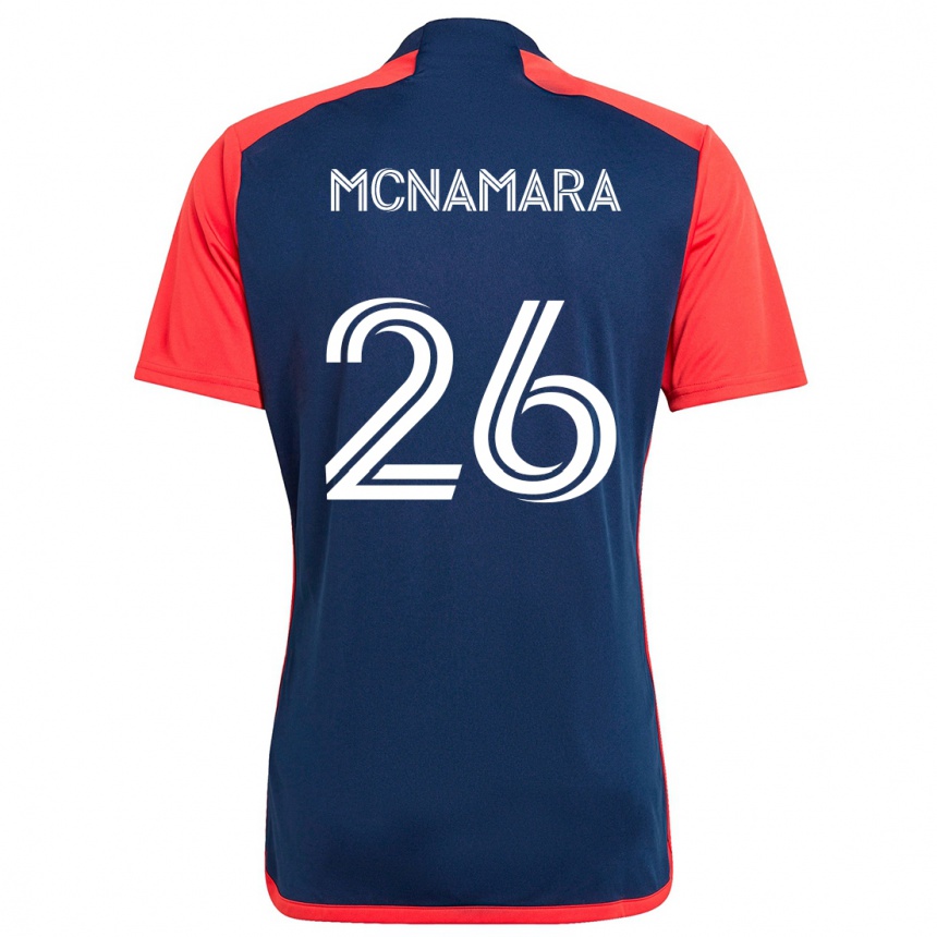 Kids Football Tommy Mcnamara #26 Blue Red Home Jersey 2024/25 T-Shirt Uk