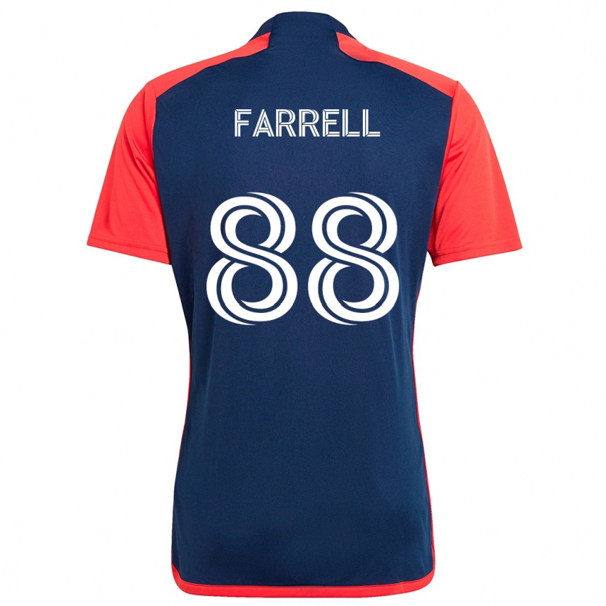 Kids Football Andrew Farrell #88 Blue Red Home Jersey 2024/25 T-Shirt Uk