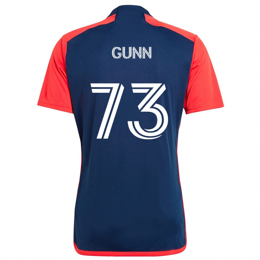 Kids Football Jd Gunn #73 Blue Red Home Jersey 2024/25 T-Shirt Uk