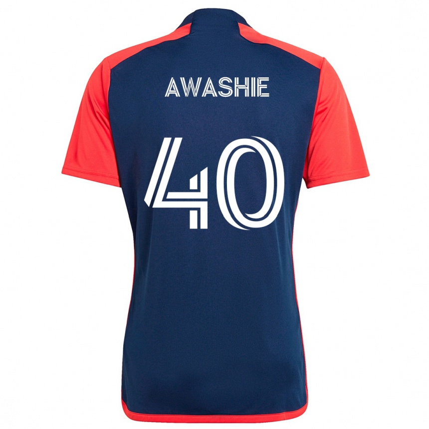 Kids Football Ben Awashie #40 Blue Red Home Jersey 2024/25 T-Shirt Uk