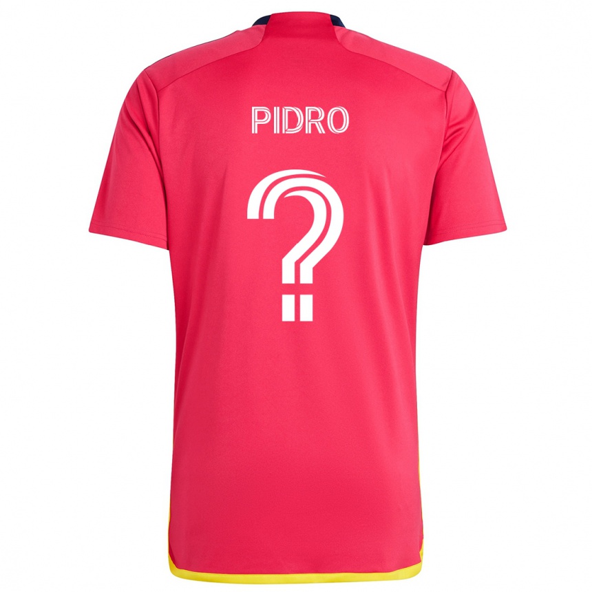 Kids Football Selmir Pidro #0 Red Blue Home Jersey 2024/25 T-Shirt Uk