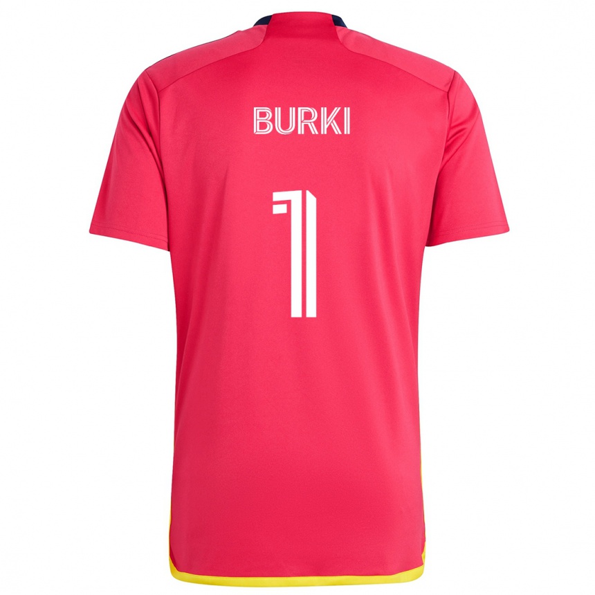 Kids Football Roman Bürki #1 Red Blue Home Jersey 2024/25 T-Shirt Uk