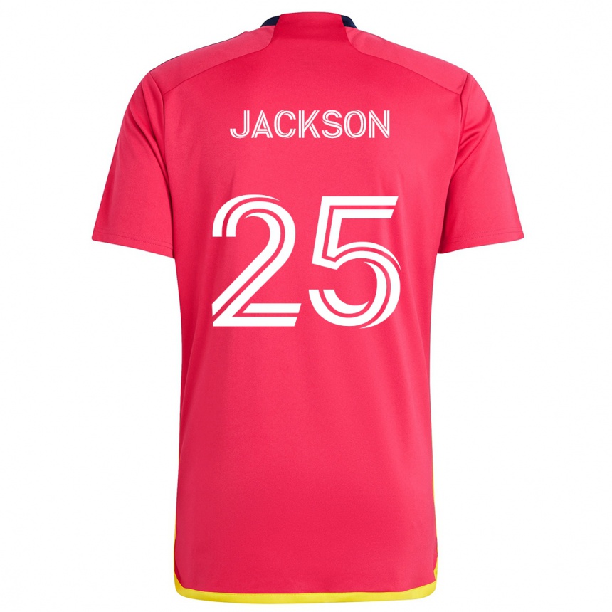 Kids Football Aziel Jackson #25 Red Blue Home Jersey 2024/25 T-Shirt Uk