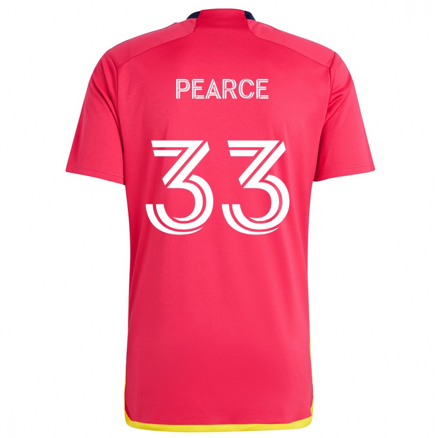 Kids Football Tyson Pearce #33 Red Blue Home Jersey 2024/25 T-Shirt Uk