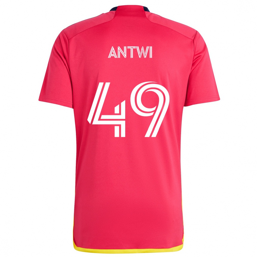 Kids Football Seth Antwi #49 Red Blue Home Jersey 2024/25 T-Shirt Uk