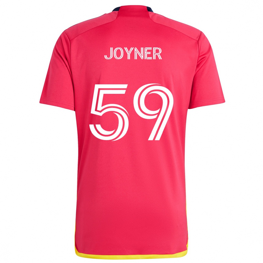 Kids Football Mykhi Joyner #59 Red Blue Home Jersey 2024/25 T-Shirt Uk