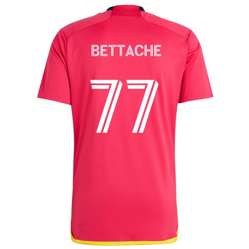 Kids Football Faysal Bettache #77 Red Blue Home Jersey 2024/25 T-Shirt Uk