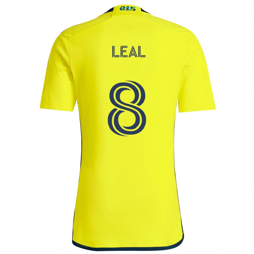 Kids Football Randall Leal #8 Yellow Blue Home Jersey 2024/25 T-Shirt Uk