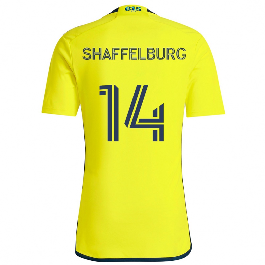 Kids Football Jacob Shaffelburg #14 Yellow Blue Home Jersey 2024/25 T-Shirt Uk