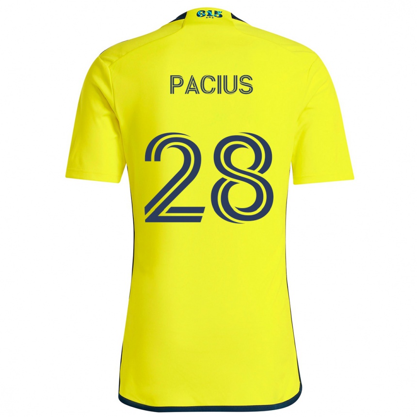 Kids Football Woobens Pacius #28 Yellow Blue Home Jersey 2024/25 T-Shirt Uk