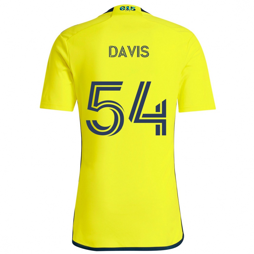 Kids Football Sean Davis #54 Yellow Blue Home Jersey 2024/25 T-Shirt Uk