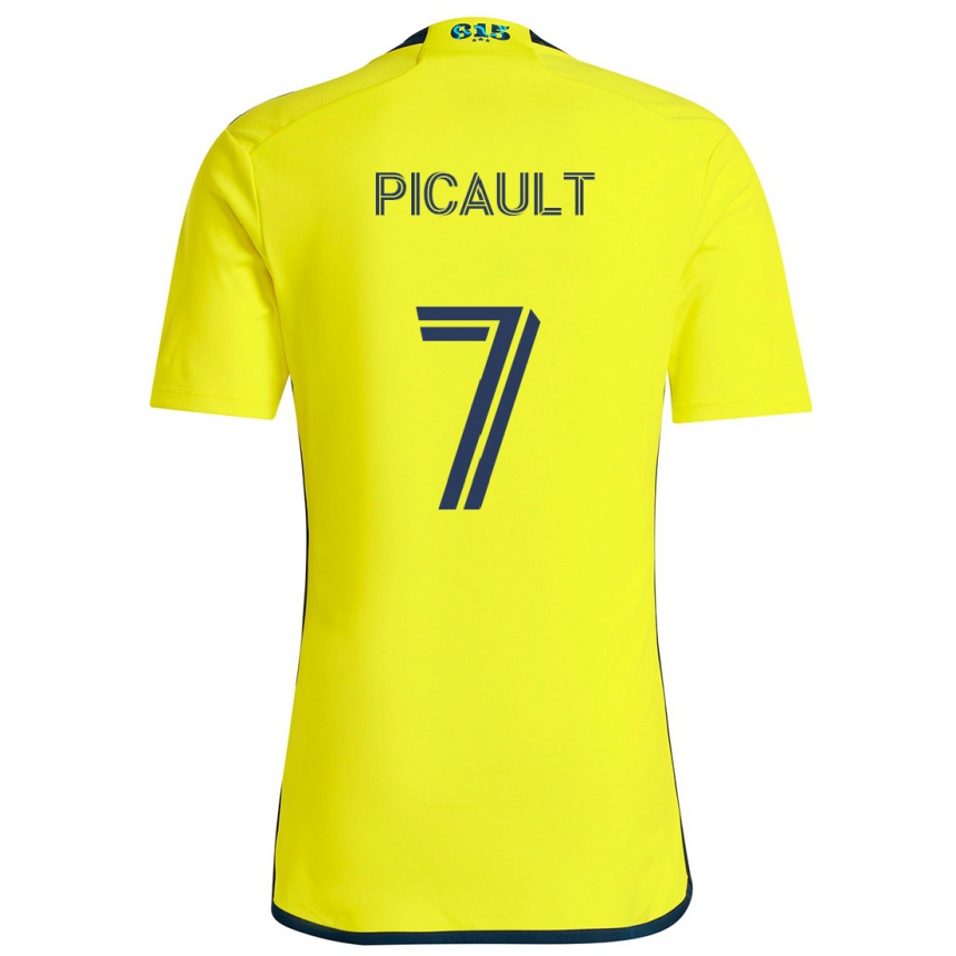 Kids Football Fafà Picault #7 Yellow Blue Home Jersey 2024/25 T-Shirt Uk