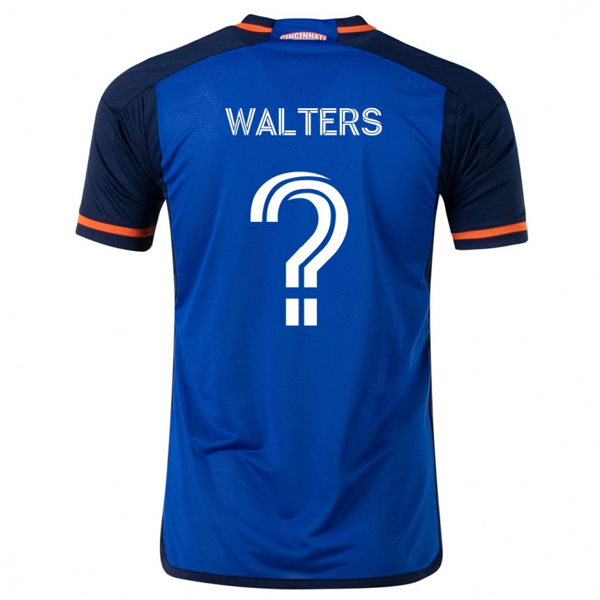 Kids Football Paul Walters #0 Blue White Home Jersey 2024/25 T-Shirt Uk