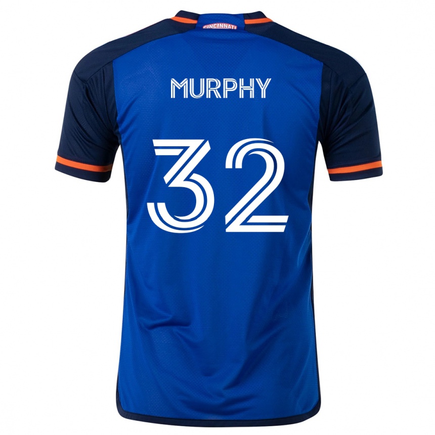 Kids Football Ian Murphy #32 Blue White Home Jersey 2024/25 T-Shirt Uk