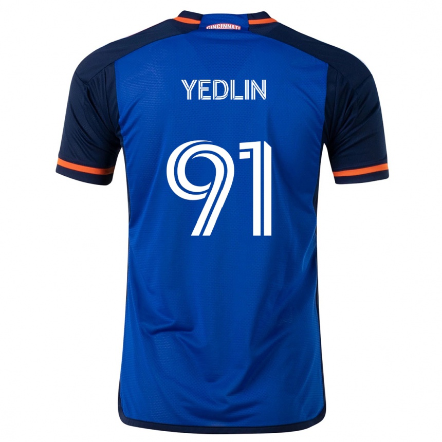 Kids Football Deandre Yedlin #91 Blue White Home Jersey 2024/25 T-Shirt Uk