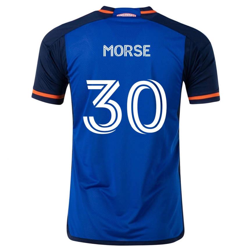 Kids Football Hunter Morse #30 Blue White Home Jersey 2024/25 T-Shirt Uk