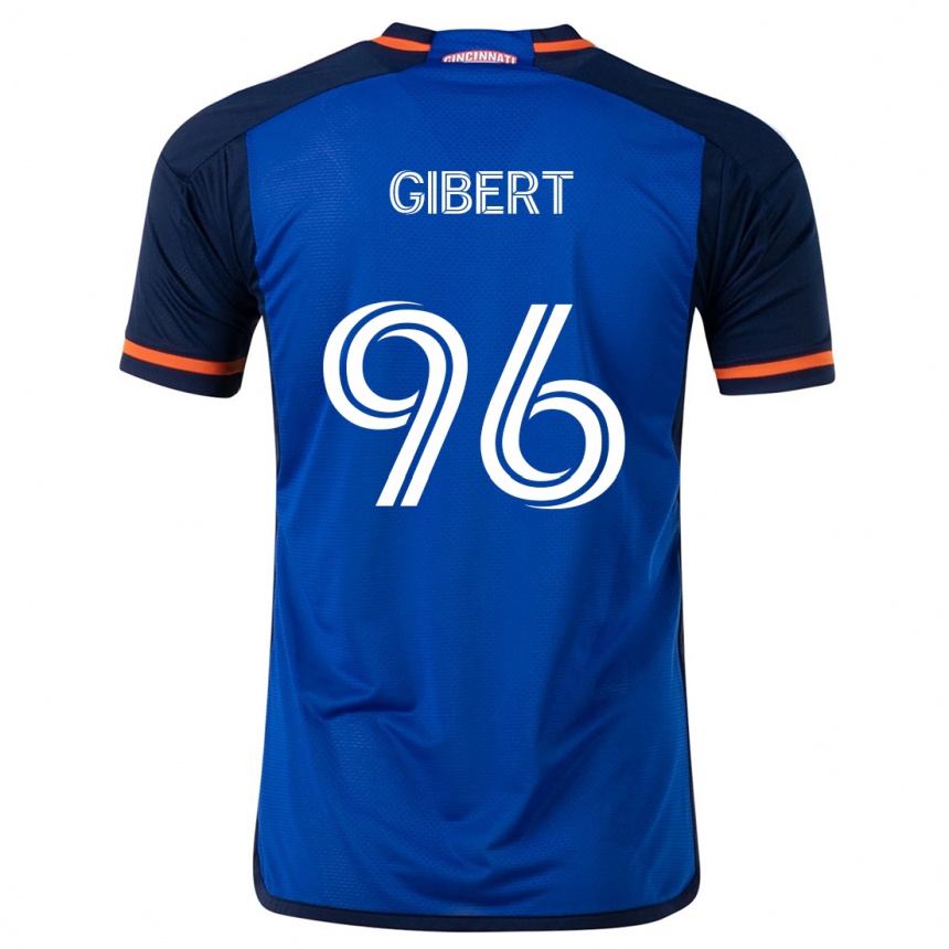 Kids Football Gaël Gibert #96 Blue White Home Jersey 2024/25 T-Shirt Uk