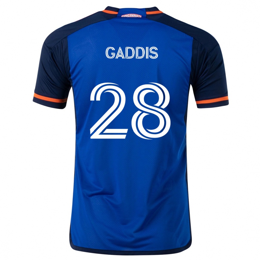 Kids Football Raymon Gaddis #28 Blue White Home Jersey 2024/25 T-Shirt Uk