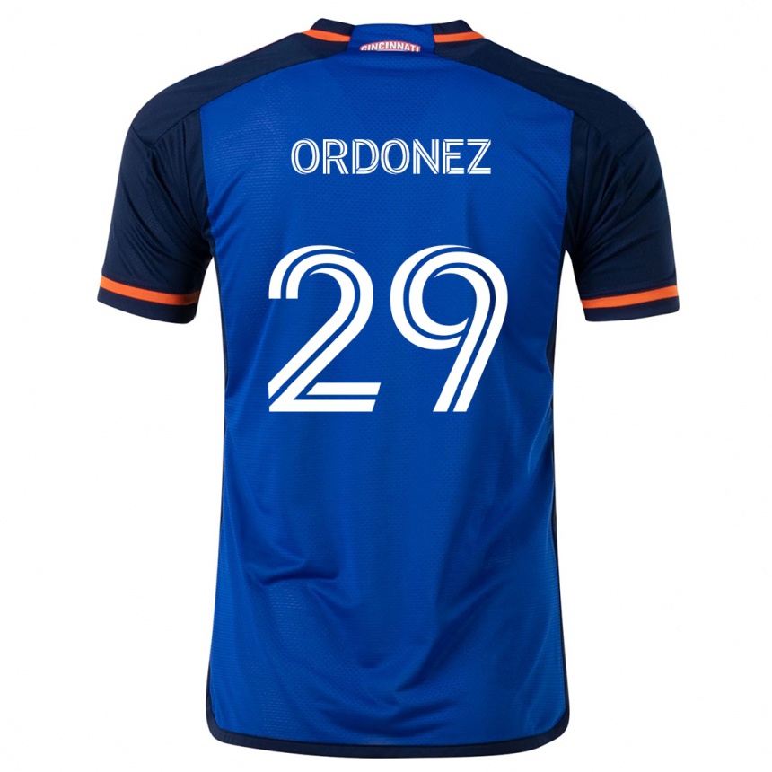 Kids Football Arquímides Ordóñez #29 Blue White Home Jersey 2024/25 T-Shirt Uk