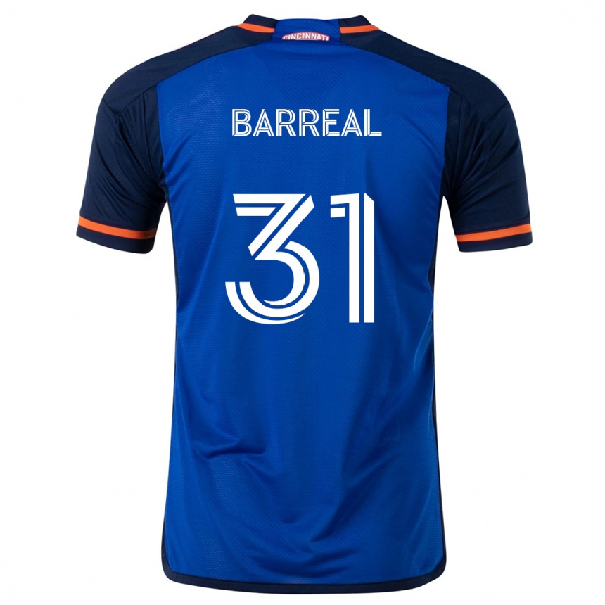 Kids Football Álvaro Barreal #31 Blue White Home Jersey 2024/25 T-Shirt Uk