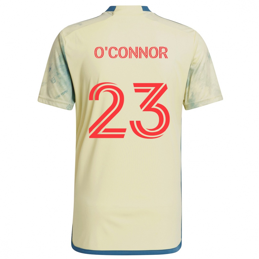 Kids Football Aidan O'connor #23 Yellow Red Blue Home Jersey 2024/25 T-Shirt Uk