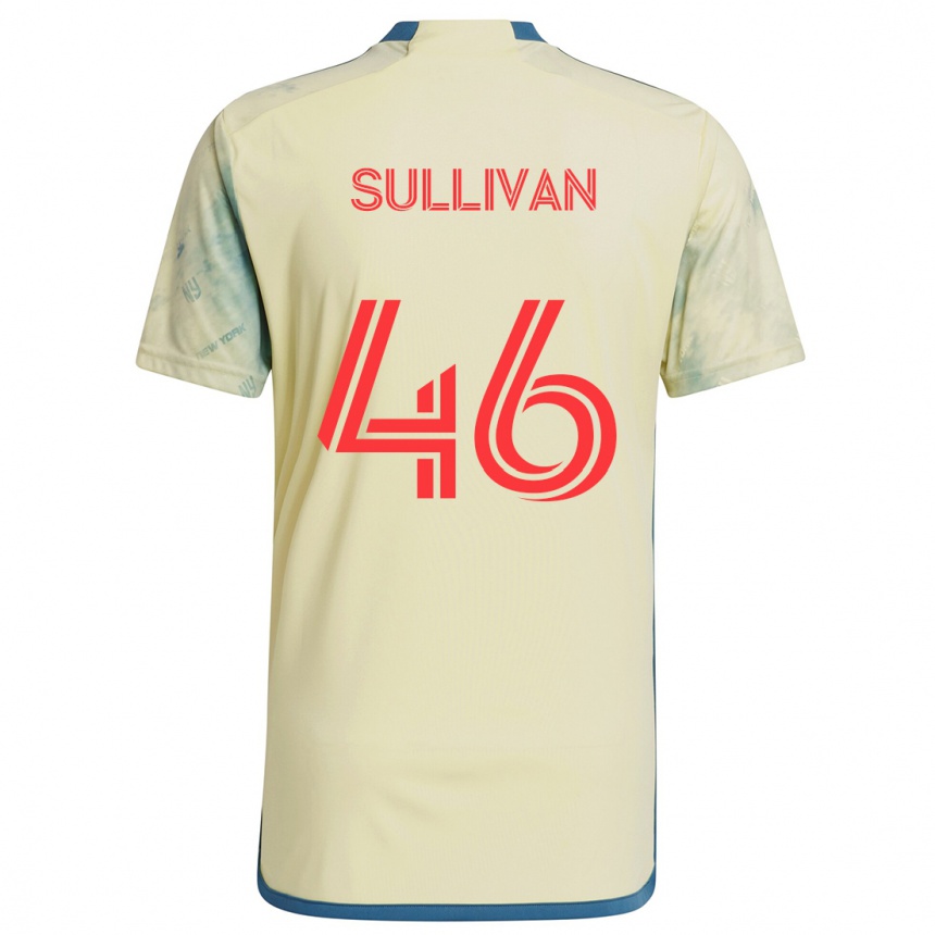 Kids Football Dylan Sullivan #46 Yellow Red Blue Home Jersey 2024/25 T-Shirt Uk